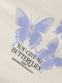 NAME IT Bluse Vix Pumice Stone Dot Butterflies